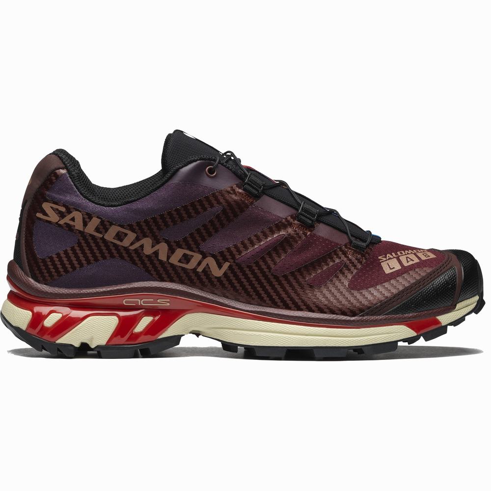 Baskets Salomon Xt-4 Femme Chocolat Rouge | France-1045863