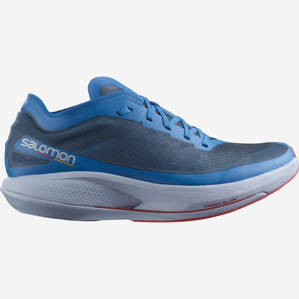 Chaussures Running Salomon Phantasm Homme Indigo Bleu Rouge | France-0814327