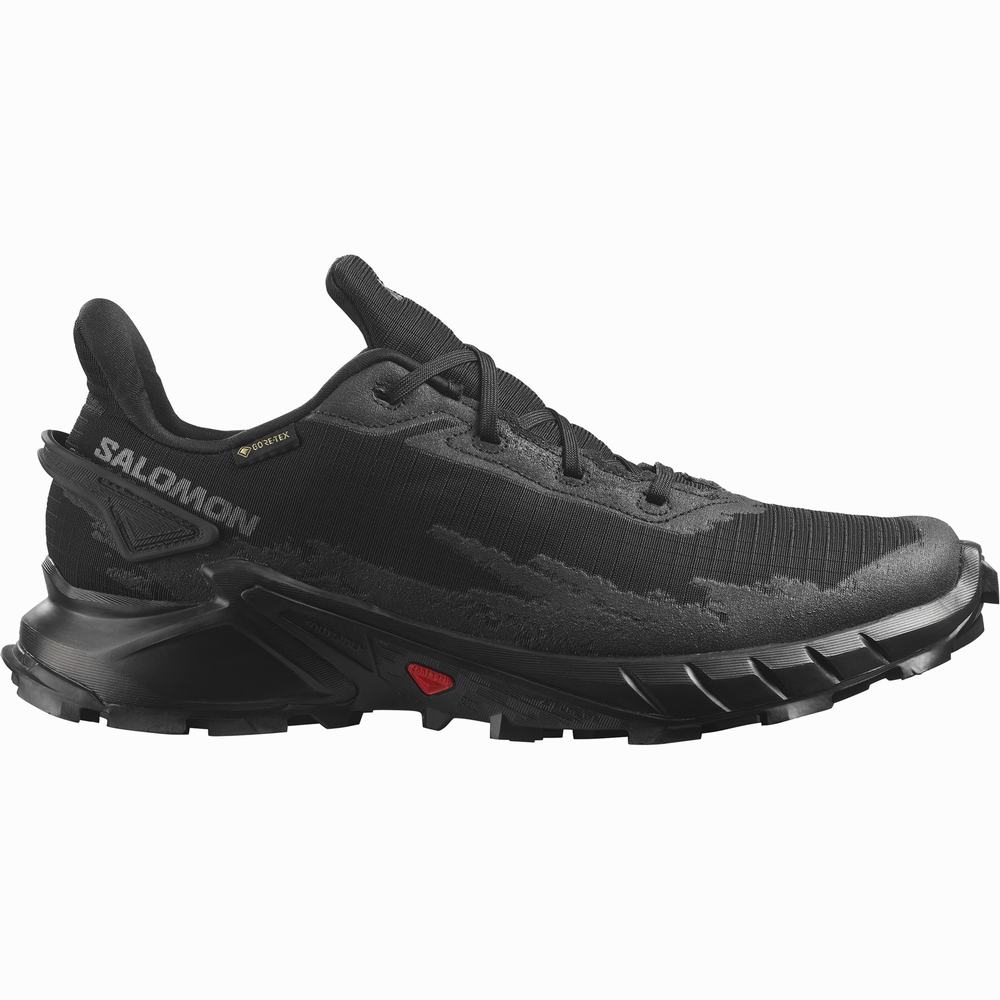 Chaussures Trail Running Salomon Alphacross 4 Gore-tex Homme Noir | France-4081935