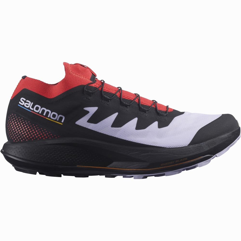 Chaussures Trail Running Salomon Pulsar Trail Pro Homme Violette Rouge Noir | France-6573021