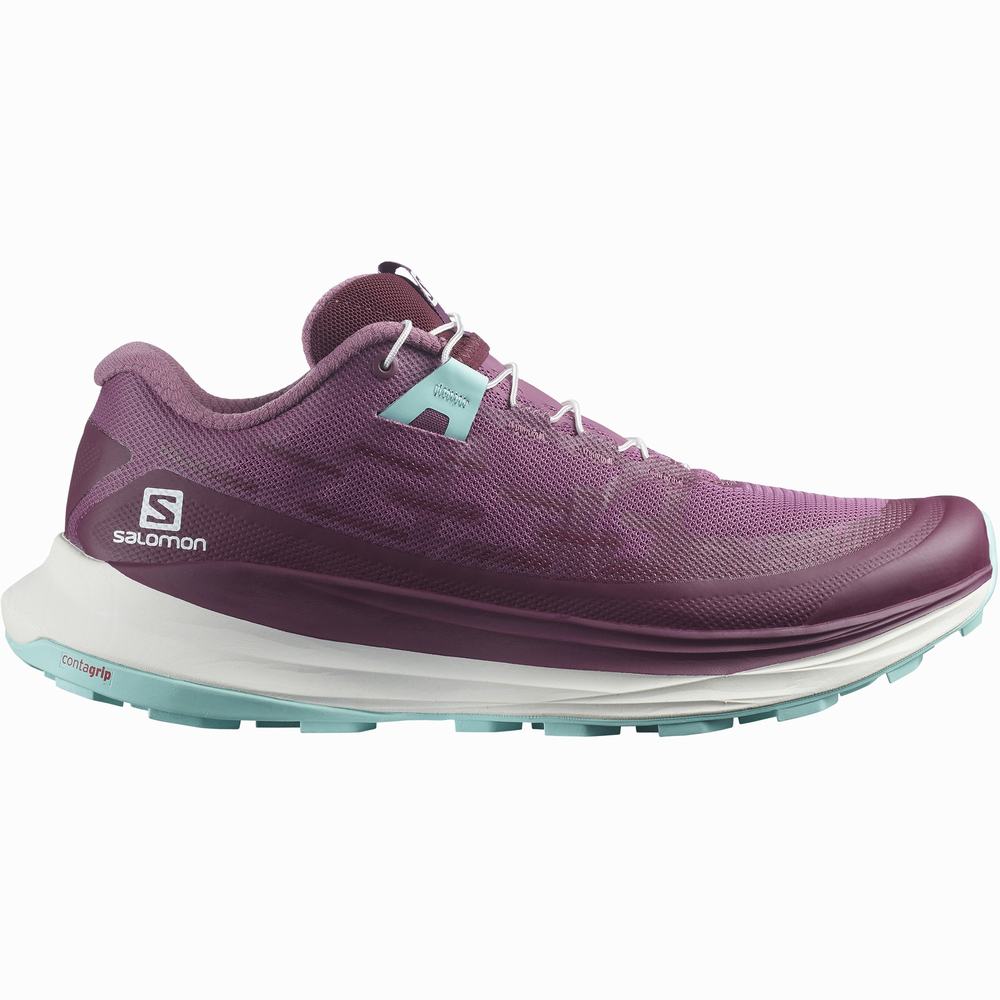 Chaussures Trail Running Salomon Ultra Glide Femme Violette Turquoise | France-1596482