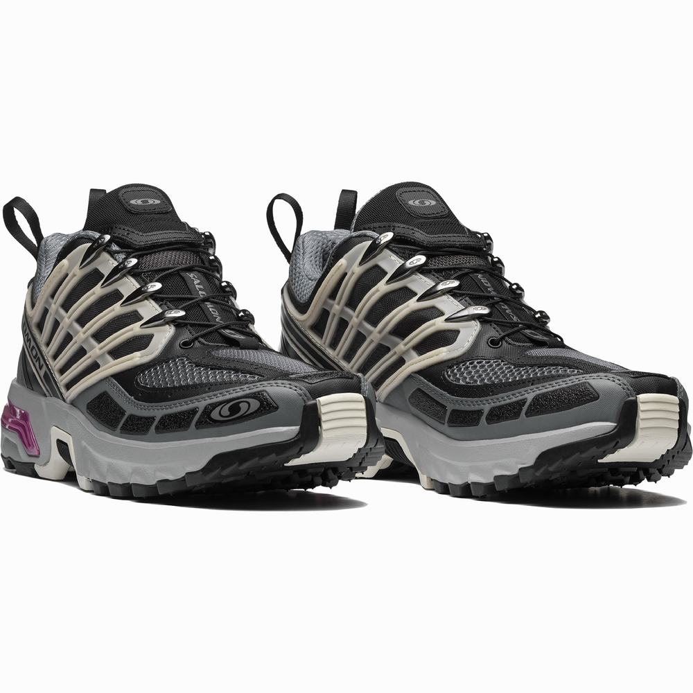 Baskets Salomon Acs Pro Advanced Femme Noir Grise | France-6894372