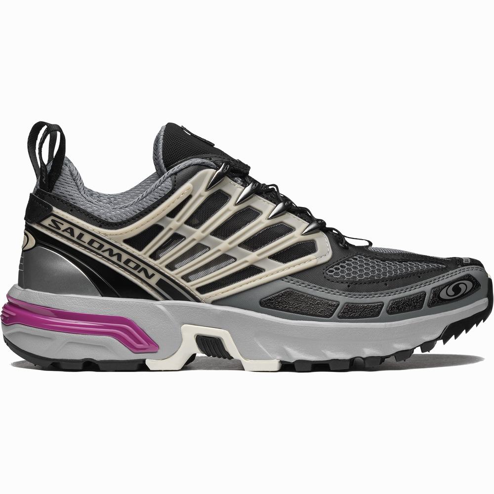 Baskets Salomon Acs Pro Advanced Femme Noir Grise | France-6894372