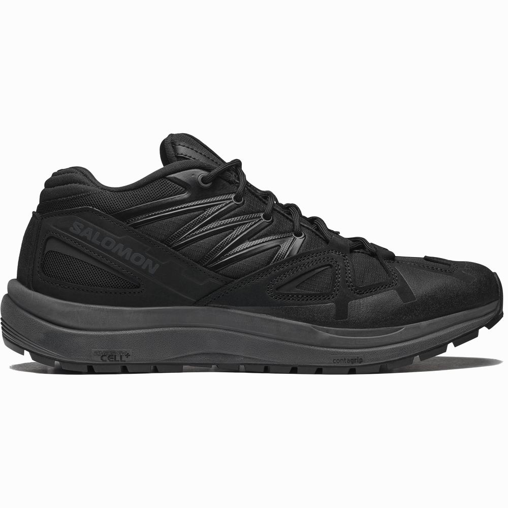 Baskets Salomon Odyssey 1 Cuir Advanced Homme Noir | France-0589467