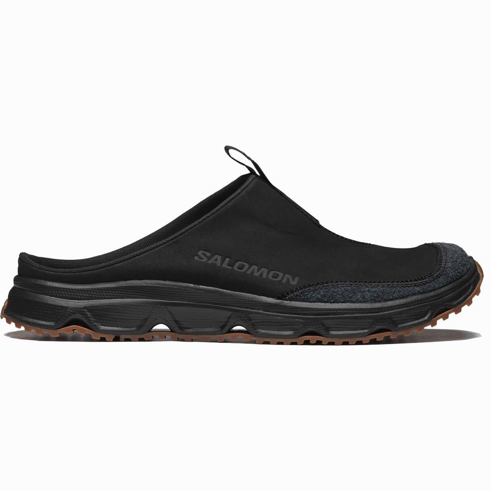 Baskets Salomon Rx Claquette Cuir Advanced Homme Noir | France-8516934