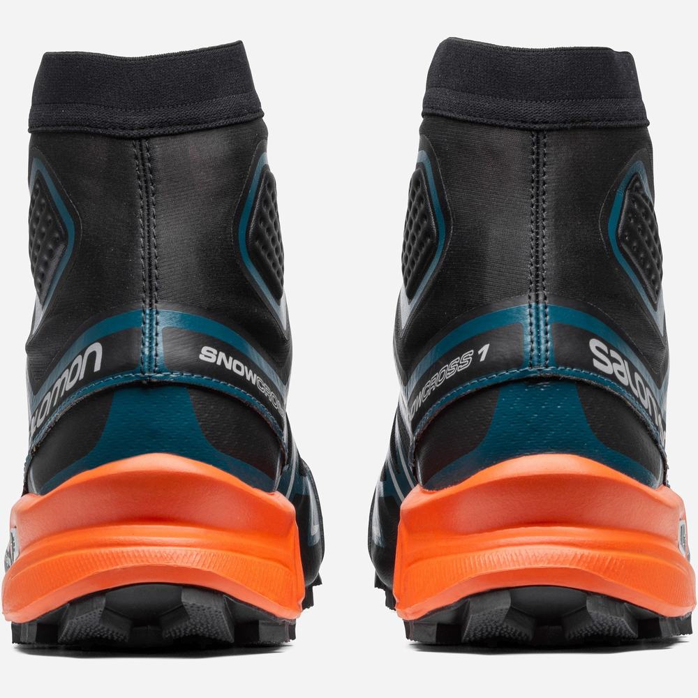 Baskets Salomon Snowcross Advanced Femme Noir Bleu Rouge Orange | France-1092385