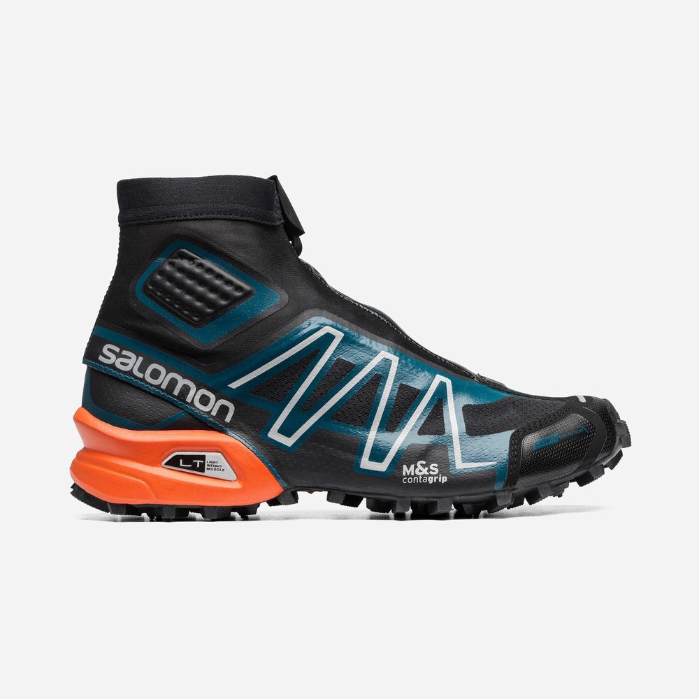 Baskets Salomon Snowcross Advanced Femme Noir Bleu Rouge Orange | France-1092385