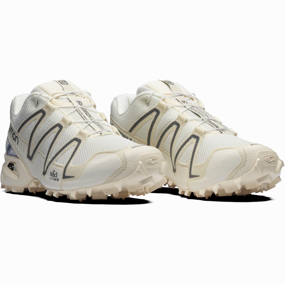 Baskets Salomon Speedcross 3 Mindful Femme Kaki Blanche | France-3758942