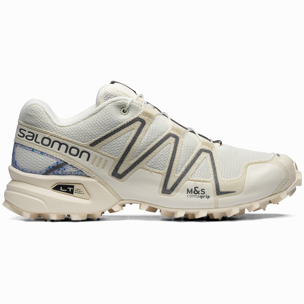 Baskets Salomon Speedcross 3 Mindful Femme Kaki Blanche | France-3758942