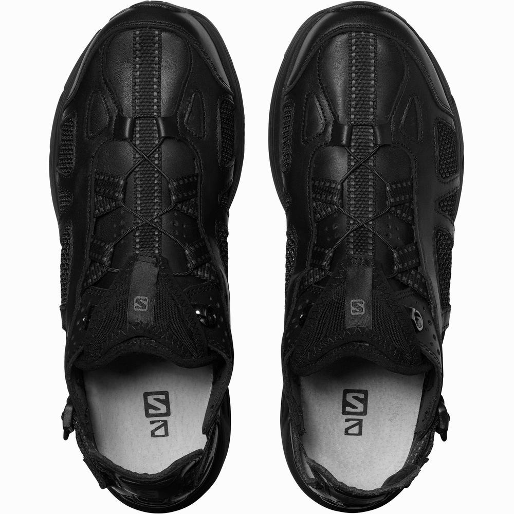 Baskets Salomon Techsonic Cuir Advanced Homme Noir | France-3852410