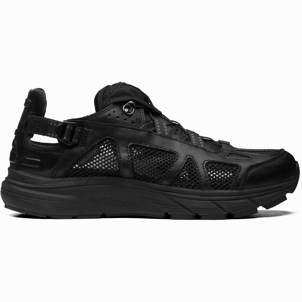 Baskets Salomon Techsonic Cuir Advanced Homme Noir | France-3852410