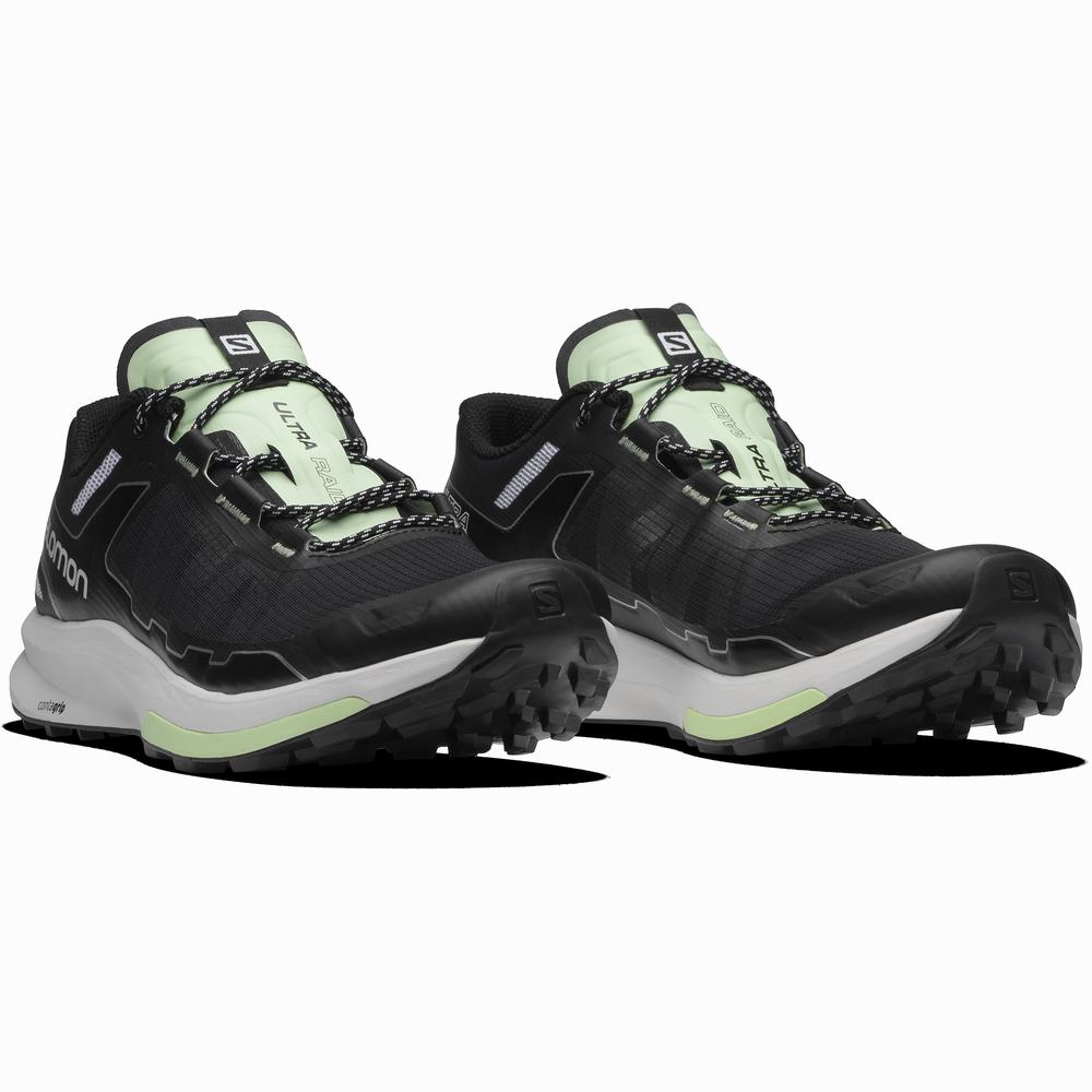 Baskets Salomon Ultra Raid Femme Noir Blanche Vert | France-0358246