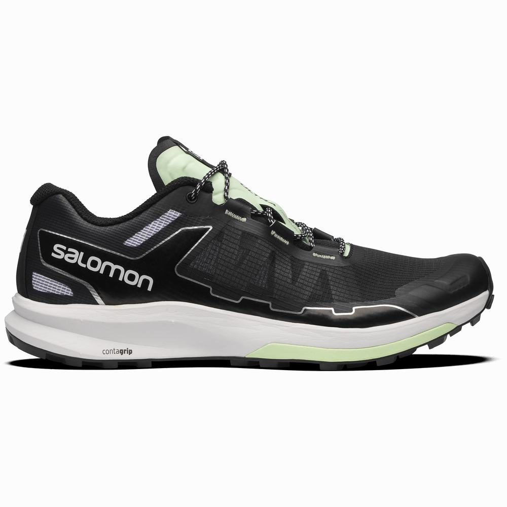 Baskets Salomon Ultra Raid Femme Noir Blanche Vert | France-0358246