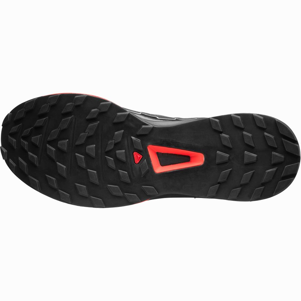 Baskets Salomon Ultra Raid Femme Noir Rouge Argent Metal | France-0614587