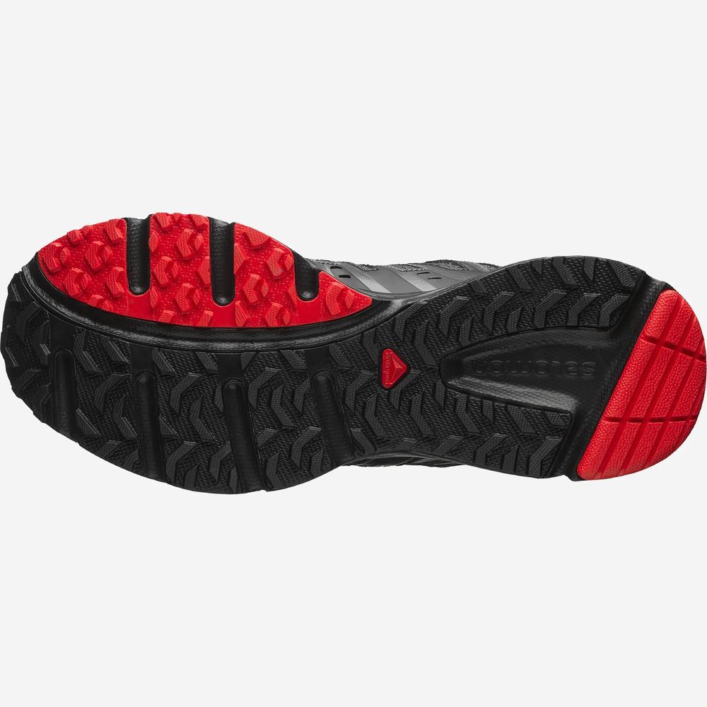 Baskets Salomon X-mission 3 Femme Noir Argent Metal Rouge | France-1268304