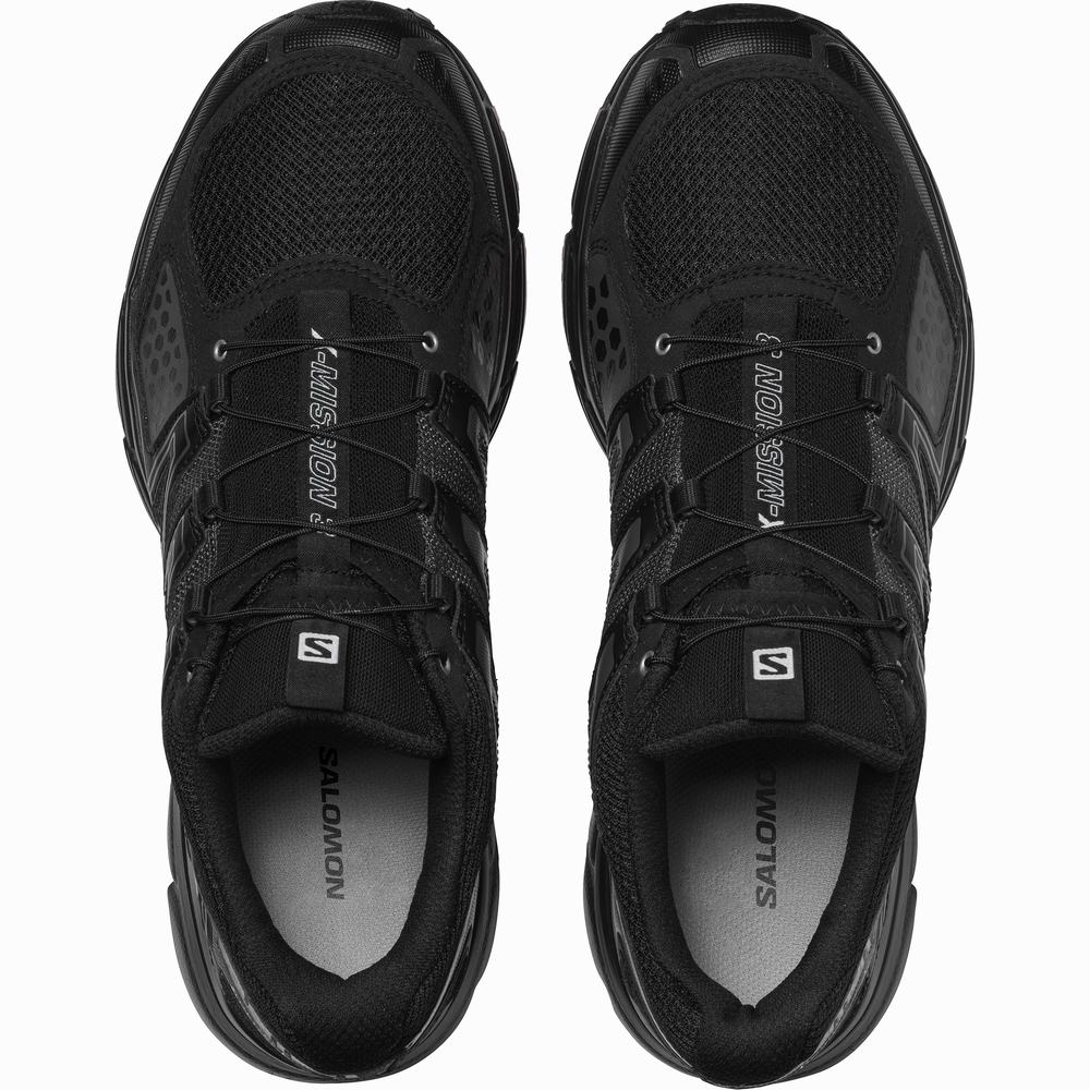 Baskets Salomon X-mission 3 Homme Noir Argent Metal Rouge | France-5621087