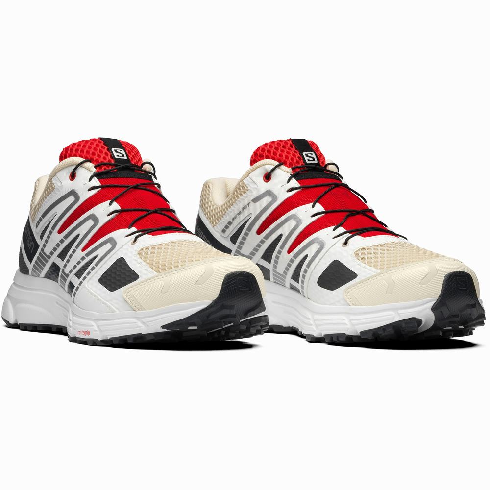 Baskets Salomon X-mission 4 Homme Kaki Noir Rouge | France-3629184