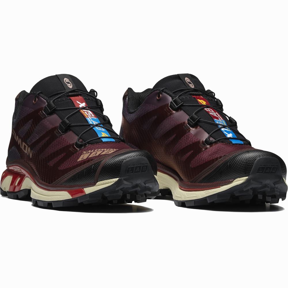 Baskets Salomon Xt-4 Femme Chocolat Rouge | France-1045863