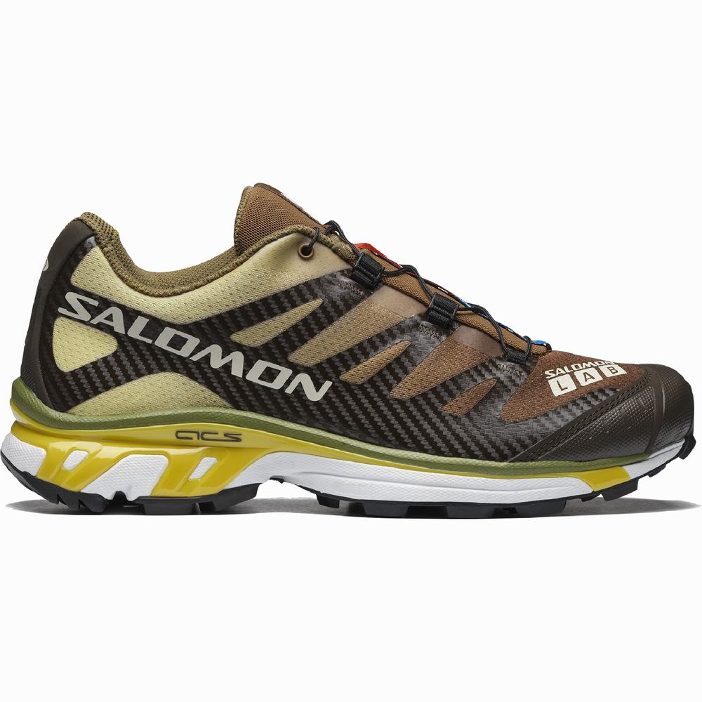 Baskets Salomon Xt-4 Femme Marron Jaune | France-8620314