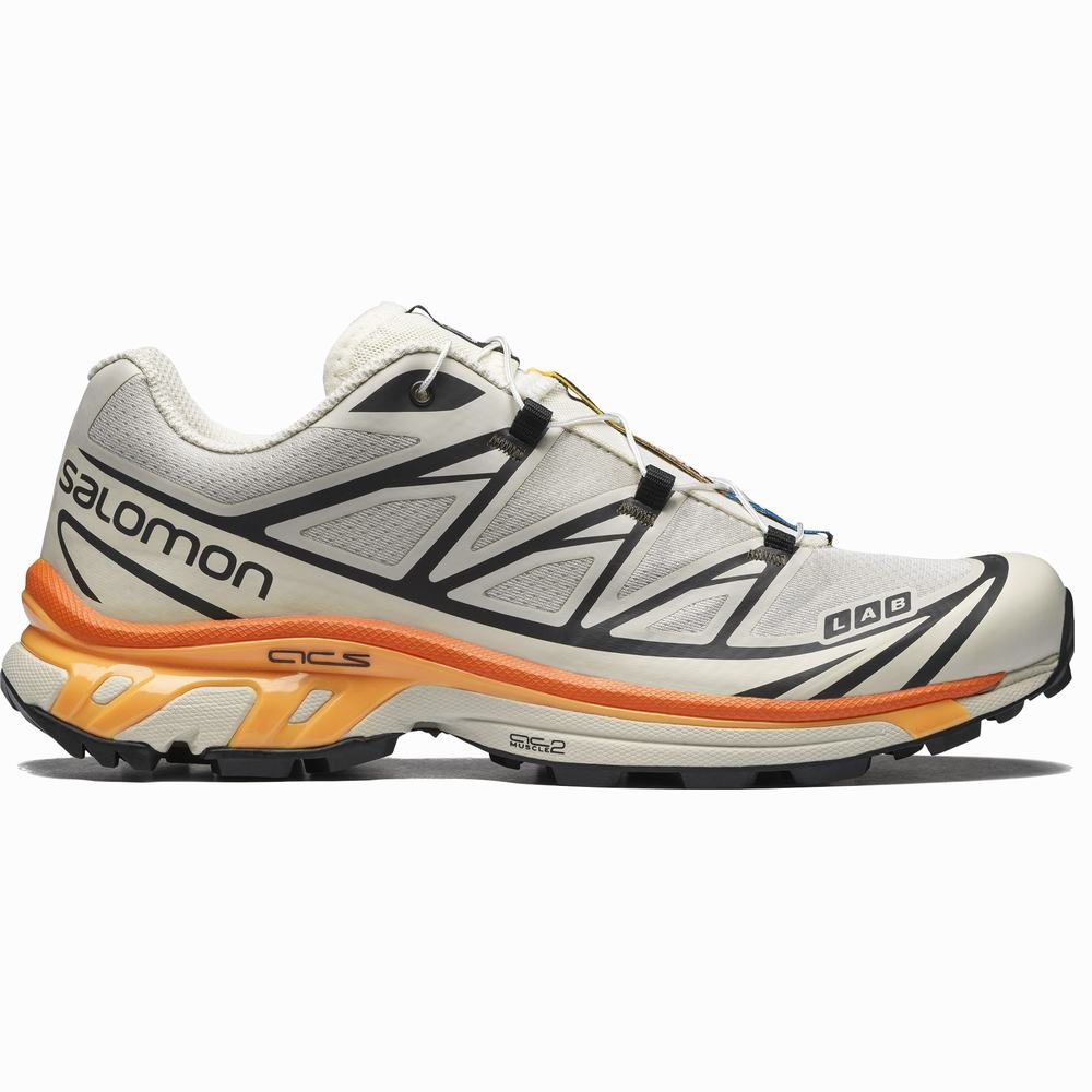 Baskets Salomon Xt-6 Femme Kaki Orange | France-5137280