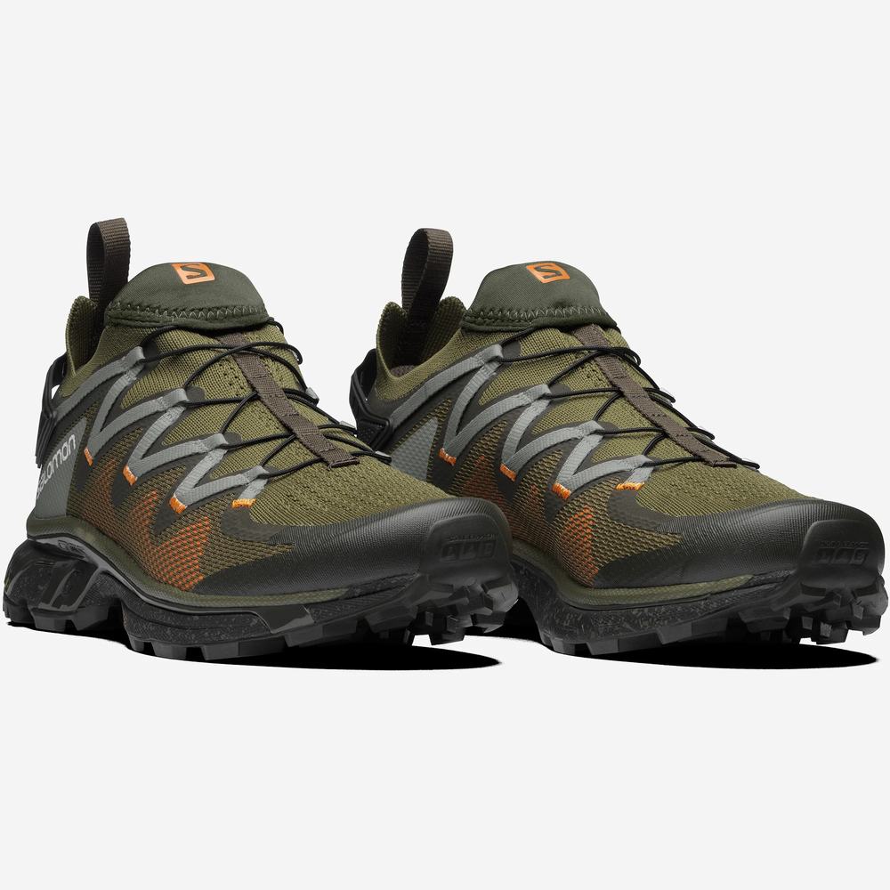 Baskets Salomon Xt-rush Femme Vert Olive Orange | France-3950872