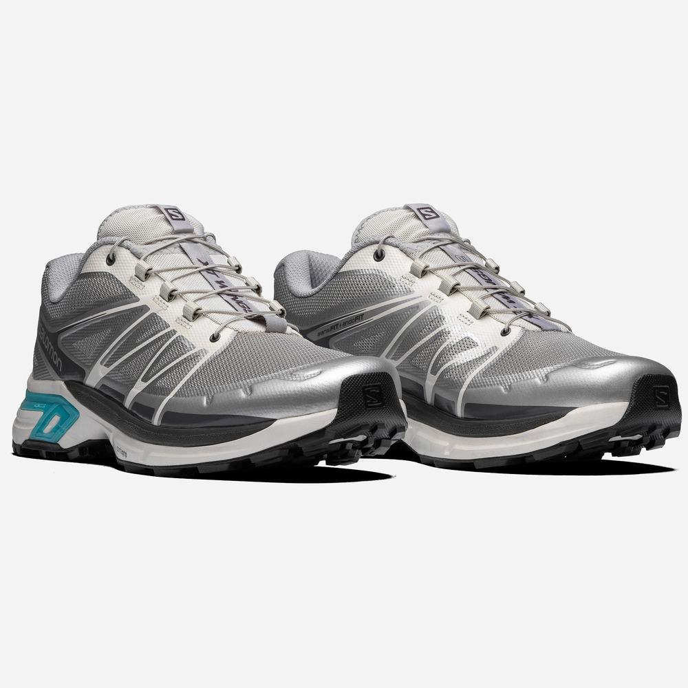 Baskets Salomon Xt-wings 2 Advanced Homme Argent Metal Bleu | France-1076425