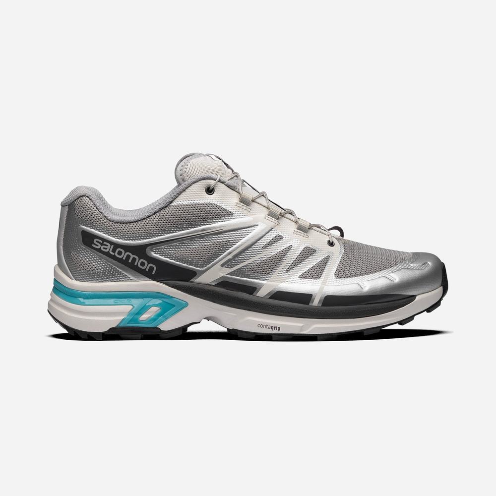 Baskets Salomon Xt-wings 2 Advanced Homme Argent Metal Bleu | France-1076425