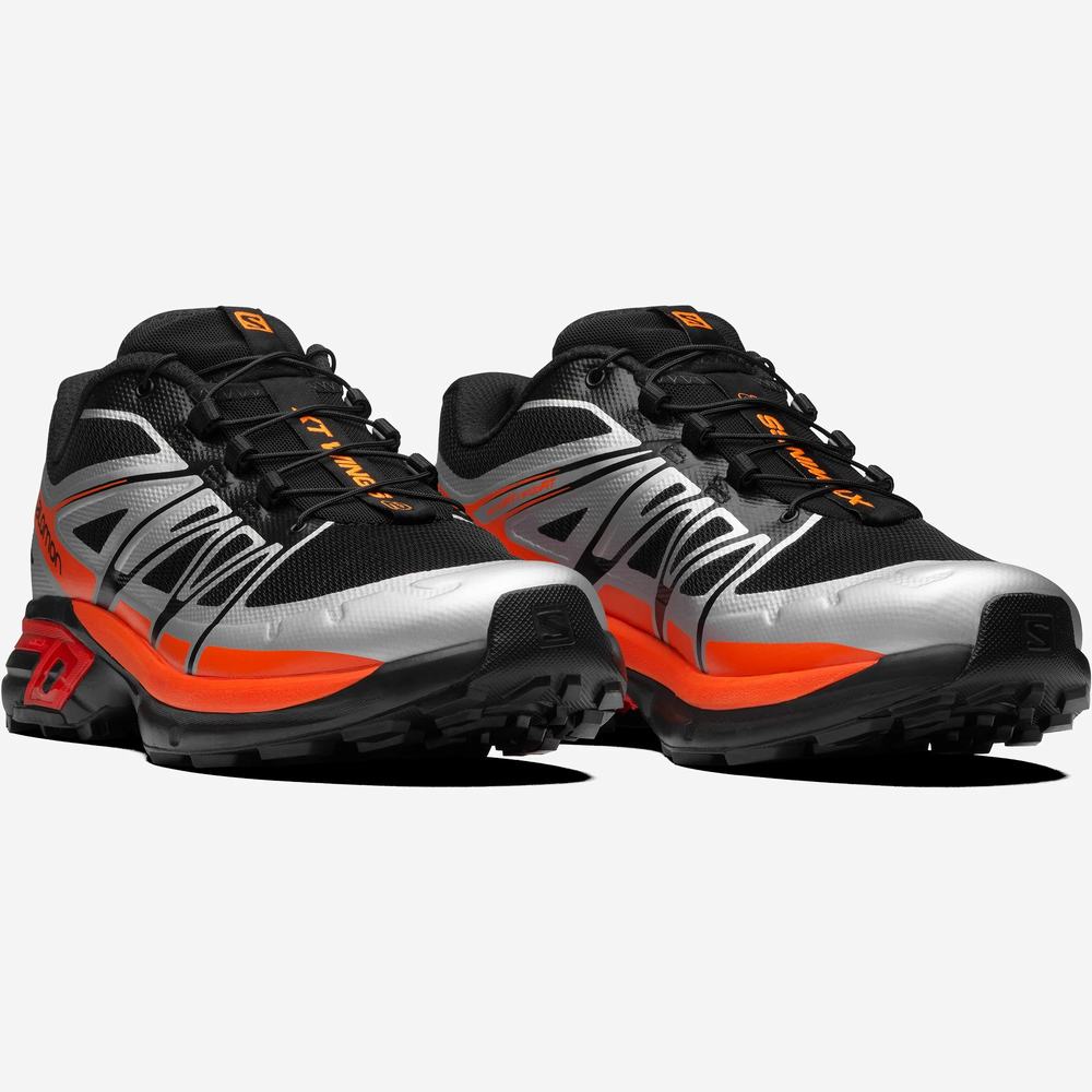 Baskets Salomon Xt-wings 2 Homme Noir Argent Orange | France-5804219