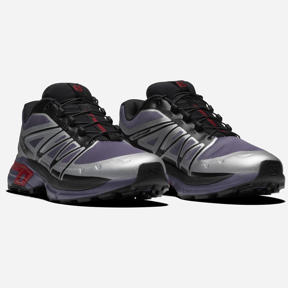 Baskets Salomon Xt-wings 2 Homme Violette Argent Rouge | France-4109372