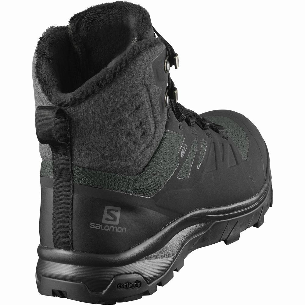 Bottes D'hiver Salomon Outblast Thinsulate™ Climasalomon™ Imperméables Femme Noir | France-8073629