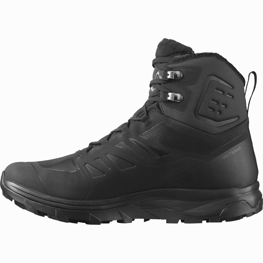 Bottes D'hiver Salomon Outblast Thinsulate™ Climasalomon™ Imperméables Homme Noir | France-8236940