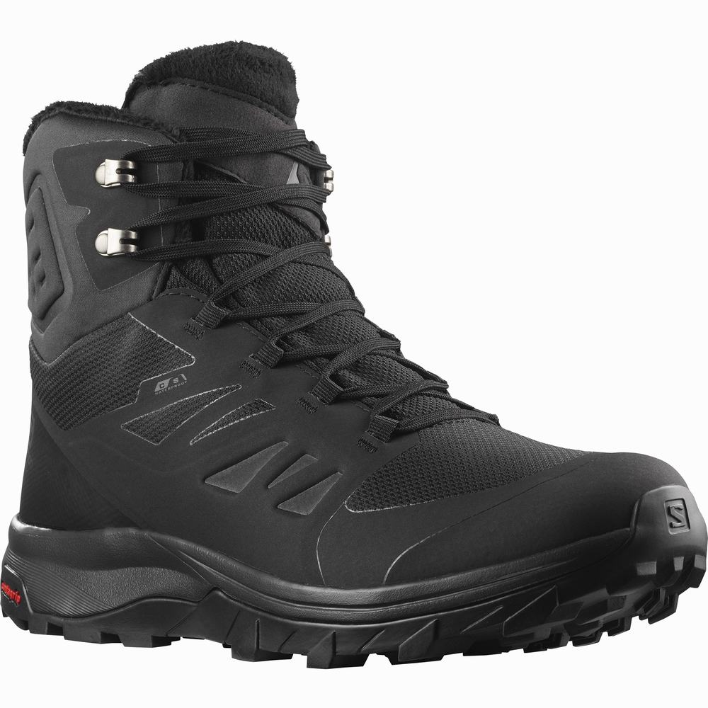 Bottes D'hiver Salomon Outblast Thinsulate™ Climasalomon™ Imperméables Homme Noir | France-8236940