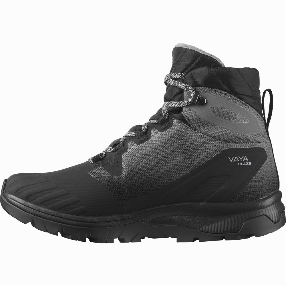 Bottes D'hiver Salomon Vaya Blaze Thinsulate™ Climasalomon™ Imperméables Femme Noir | France-8026419