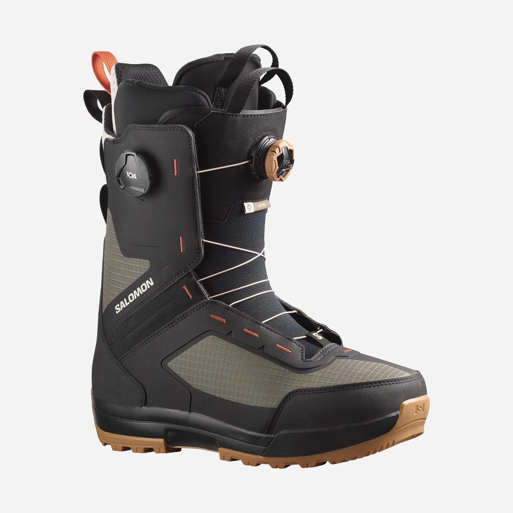 Bottes De Planche À Neige Salomon Echo Dual Boa Homme Vert Noir | France-1834205