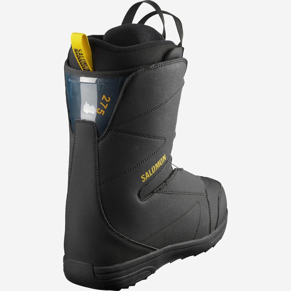 Bottes De Planche À Neige Salomon Faction Rtl Boa Femme Noir Jaune | France-0839417