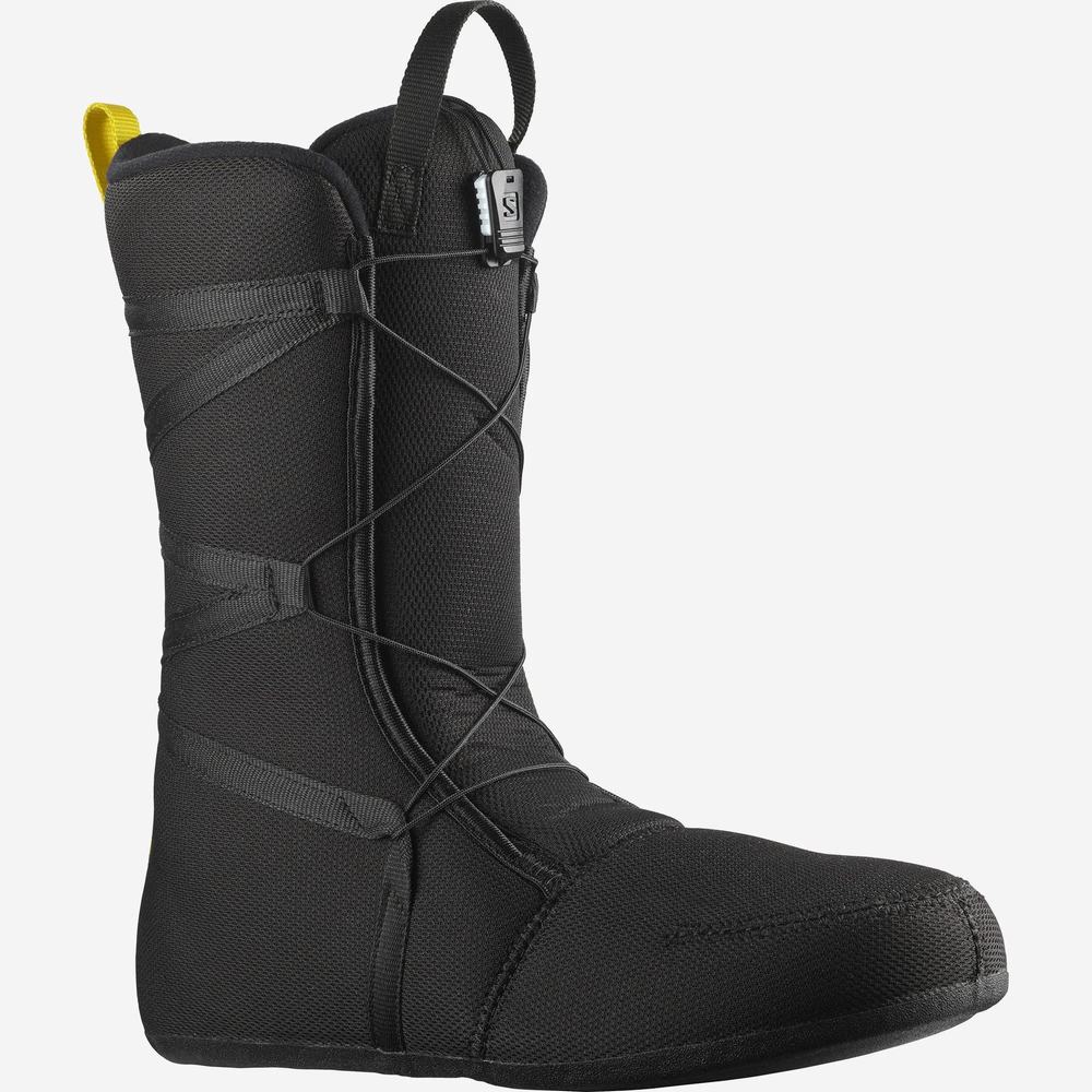 Bottes De Planche À Neige Salomon Faction Rtl Boa Femme Noir Jaune | France-0839417