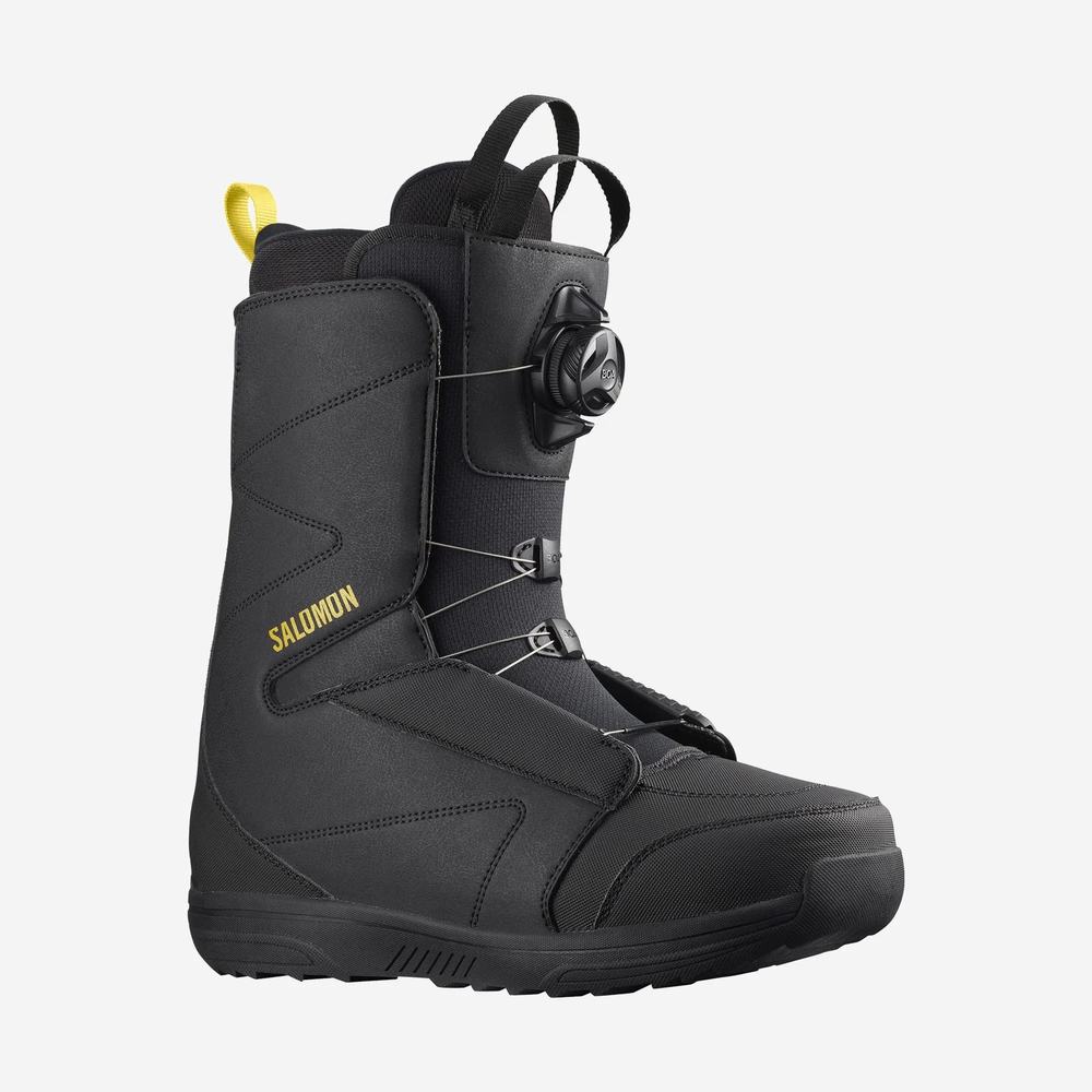 Bottes De Planche À Neige Salomon Faction Rtl Boa Femme Noir Jaune | France-0839417