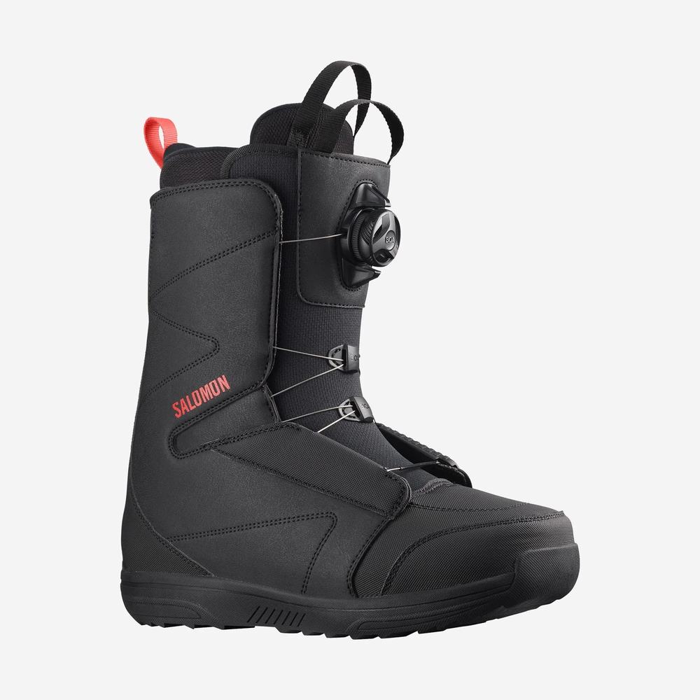 Bottes De Planche À Neige Salomon Faction Rtl Boa Femme Noir Rouge | France-1576849