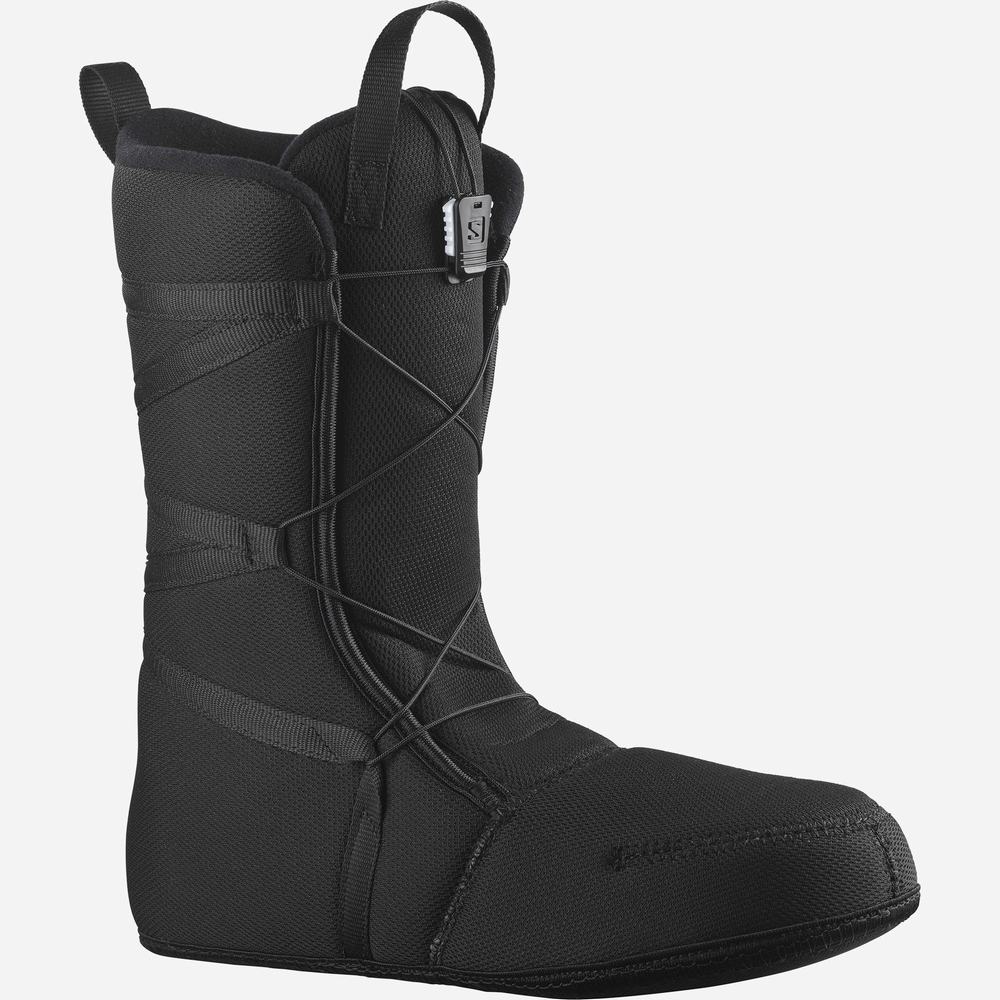 Bottes De Planche À Neige Salomon Faction Homme Noir Blanche Noir | France-3869507