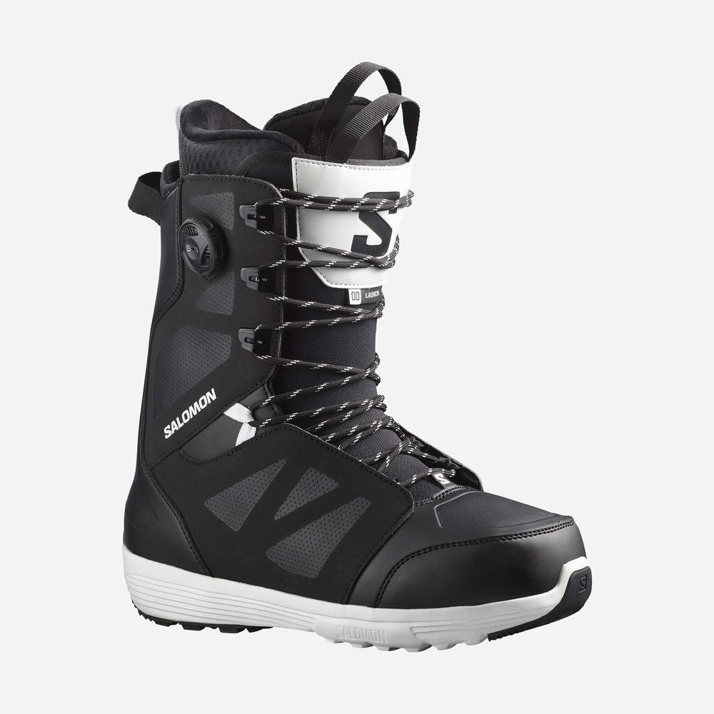 Bottes De Planche À Neige Salomon Launch Dentelle Sj Boa Homme Noir Blanche | France-2319845