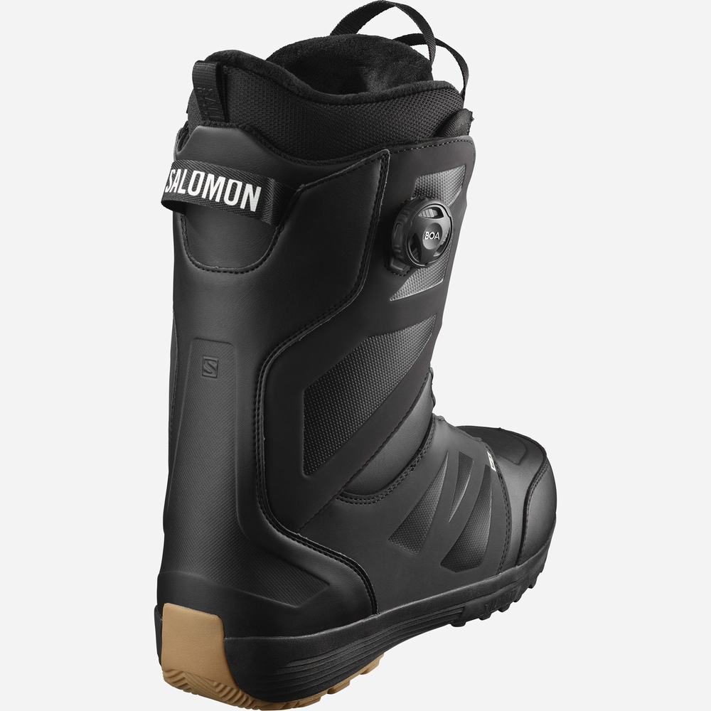 Bottes De Planche À Neige Salomon Launch Boa Sj Boa Homme Noir Blanche | France-7250148