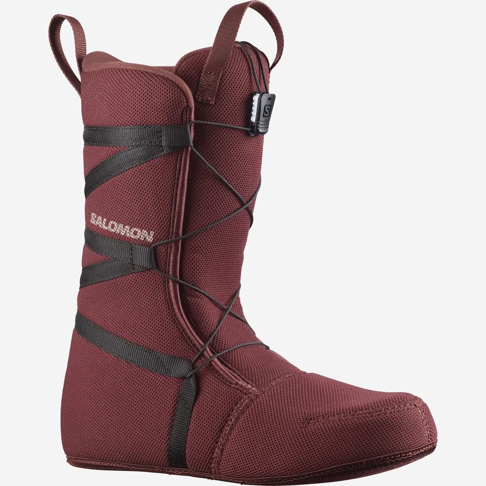 Bottes De Planche À Neige Salomon Pearl Boa Femme Rose Bordeaux Rose Clair | France-3964720