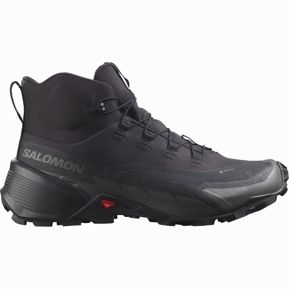 Bottes Randonnée Salomon Cross Hike 2 Mid Gore-tex Homme Noir | France-3986152