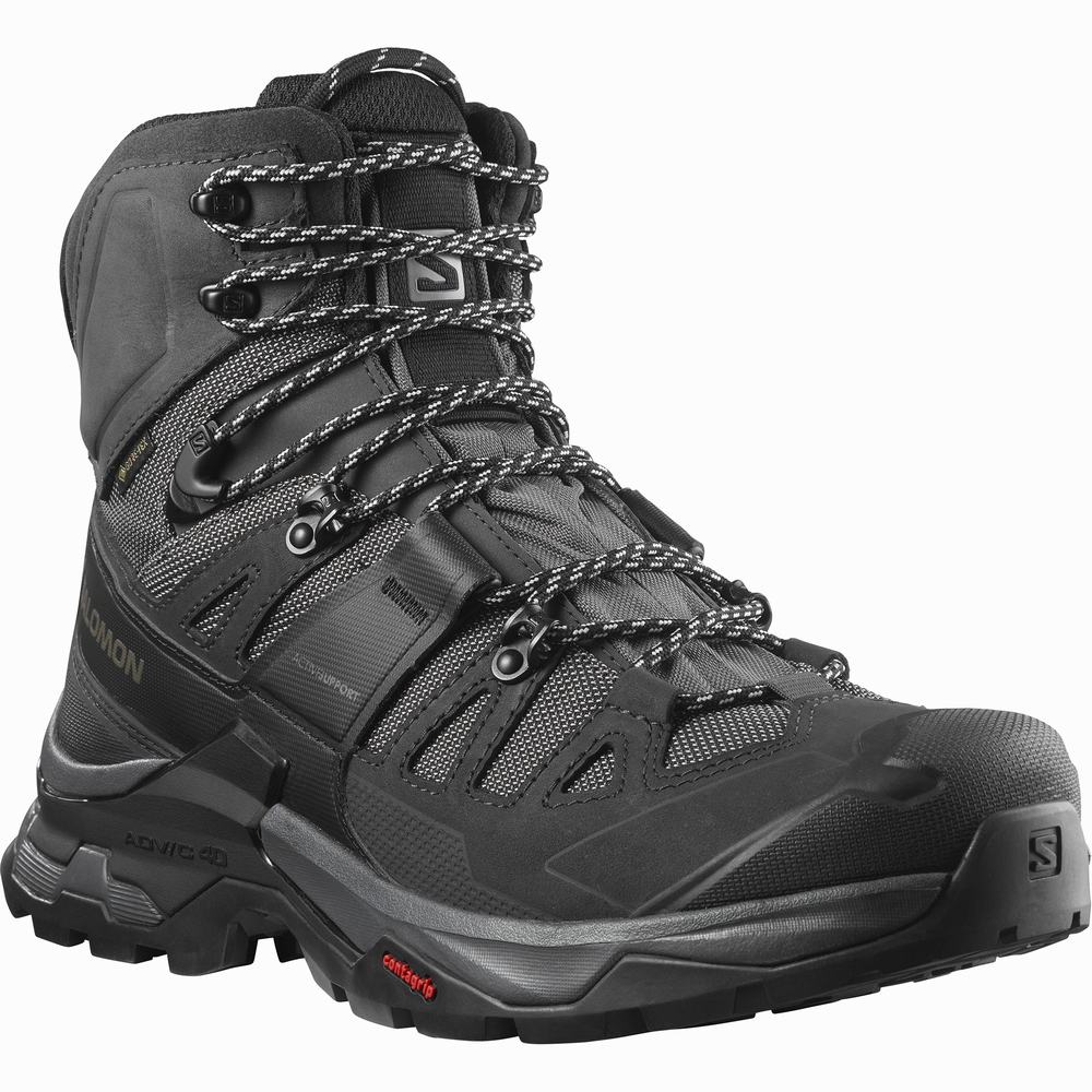 Bottes Randonnée Salomon Quest 4 Gore-tex Homme Noir | France-6190384