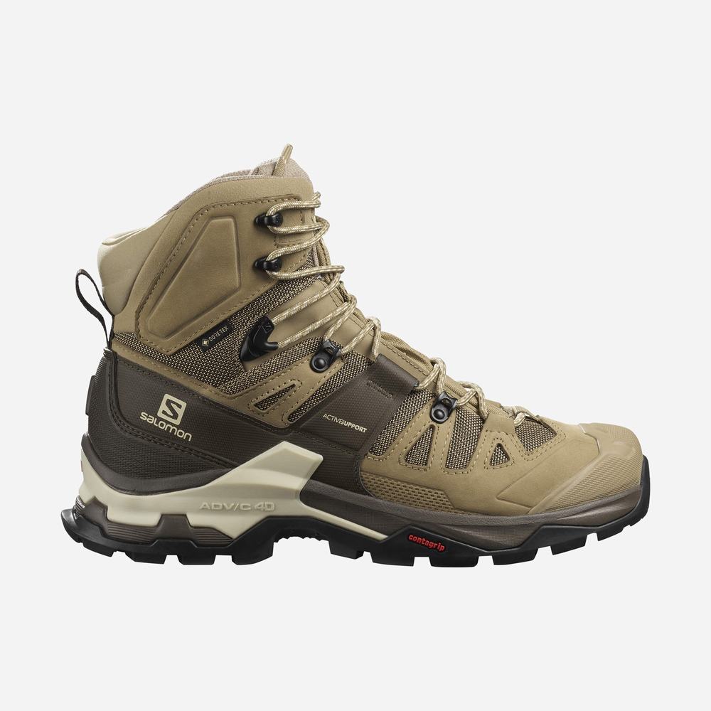 Bottes Randonnée Salomon Quest 4 Gore-tex Homme Vert Olive | France-6520143