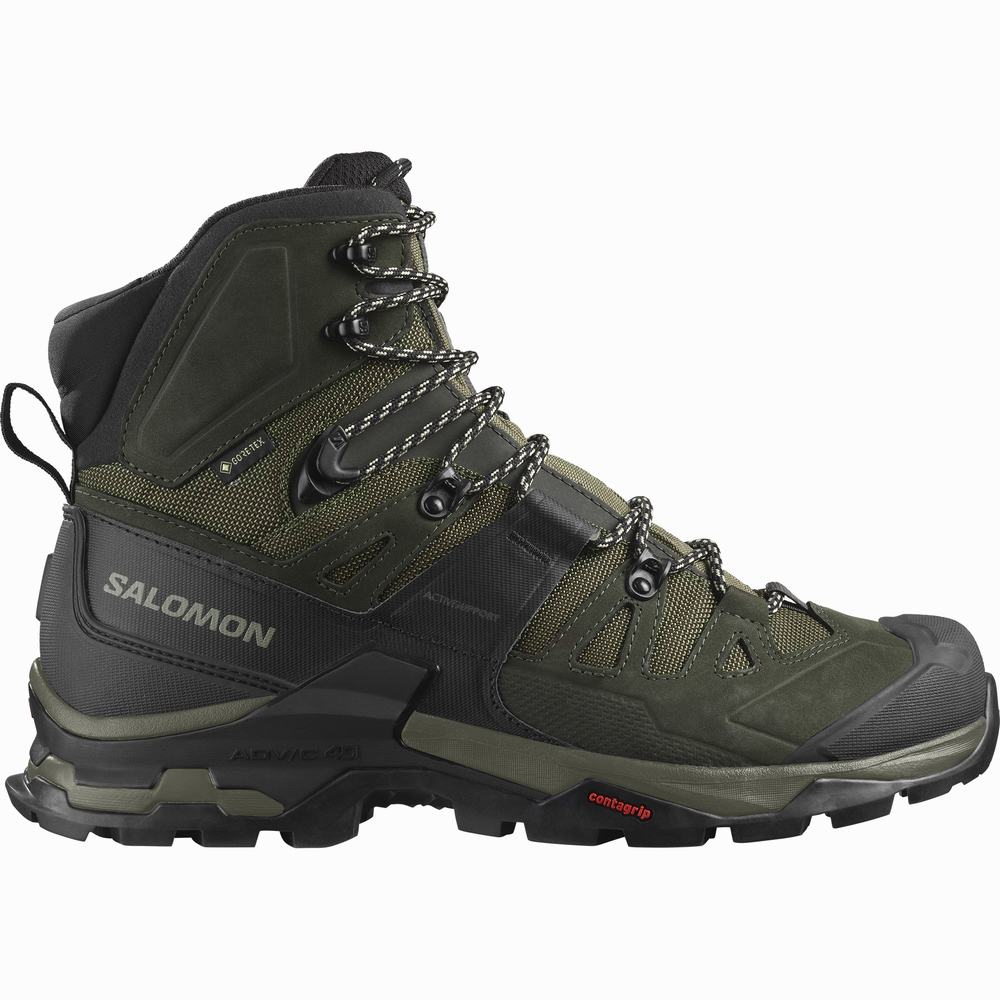 Bottes Randonnée Salomon Quest 4 Gore-tex Homme Vert Olive | France-8470691