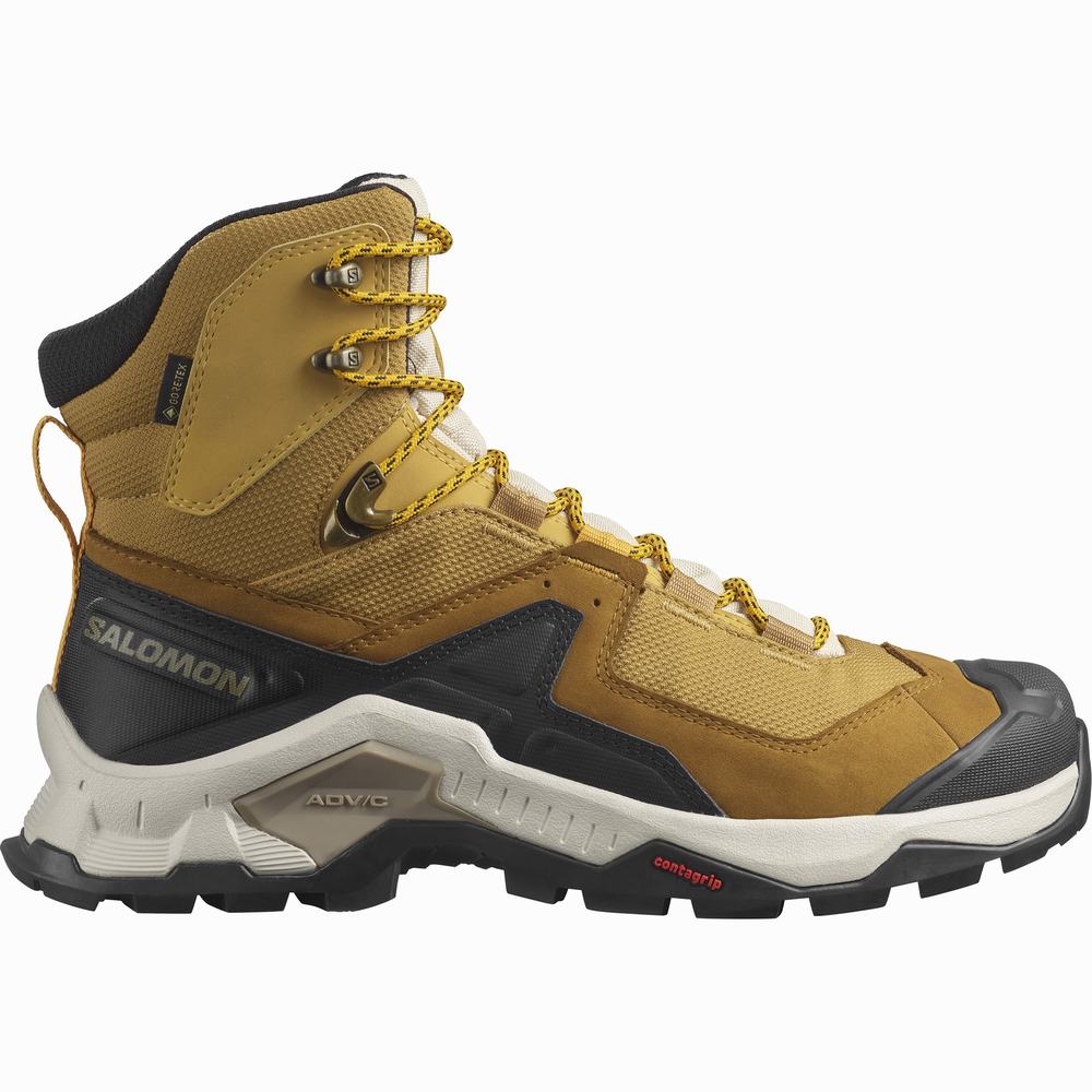 Bottes Randonnée Salomon Quest Element Gore-tex Homme Jaune Noir | France-2365801