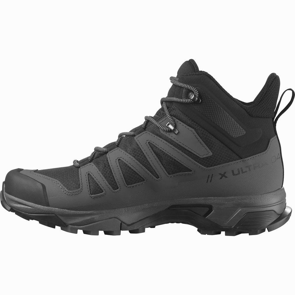 Bottes Randonnée Salomon X Ultra 4 Mid Gore-tex Homme Noir Bleu | France-4560379