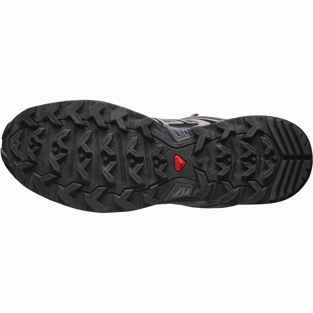 Bottes Randonnée Salomon X Ultra Pioneer Mid Climasalomon™ Imperméables Homme Noir Rouge | France-1246789