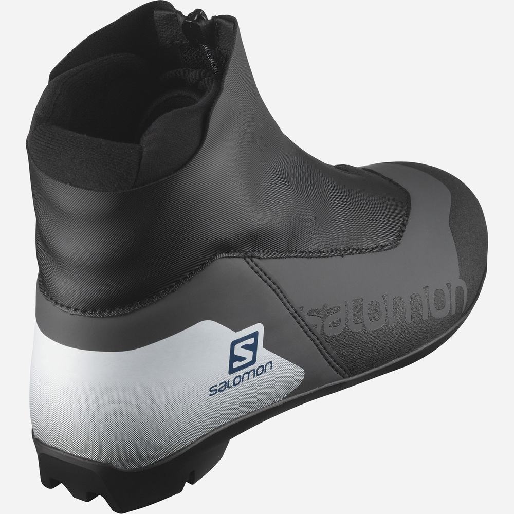 Bottes Ski Salomon Escape Pilot Homme Noir Blanche Bleu | France-3591420